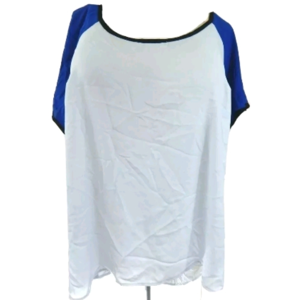 Torrid Raglan Sleeve Chiffon Top